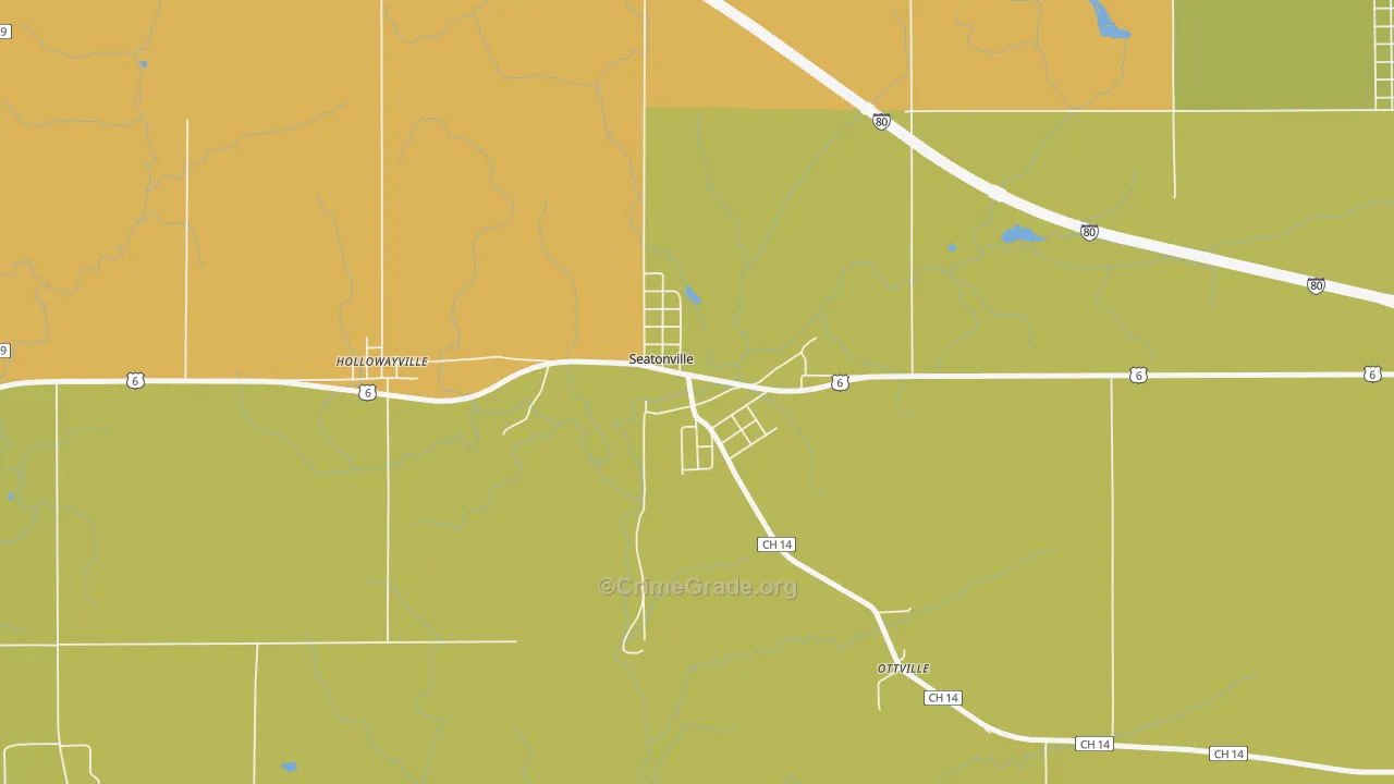 61359, IL Map of Theft Rates