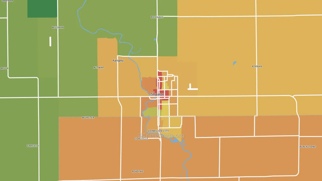 61364, IL Map of Theft Rates