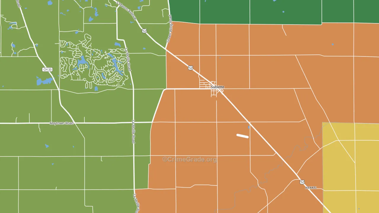 61367, IL Map of Theft Rates