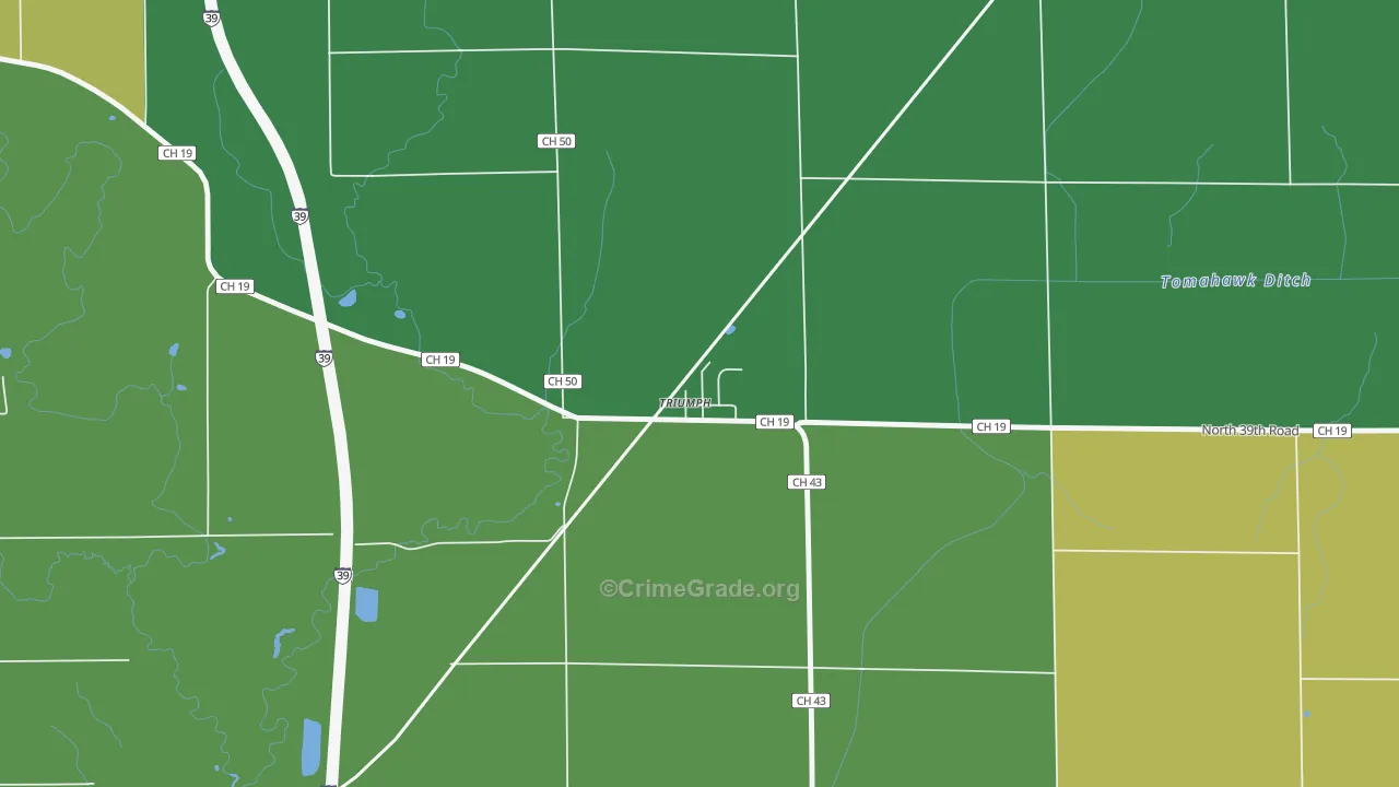 61371, IL Map of Theft Rates