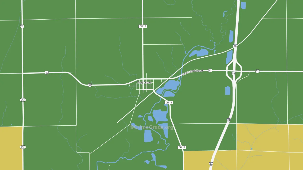 61372, IL Map of Theft Rates