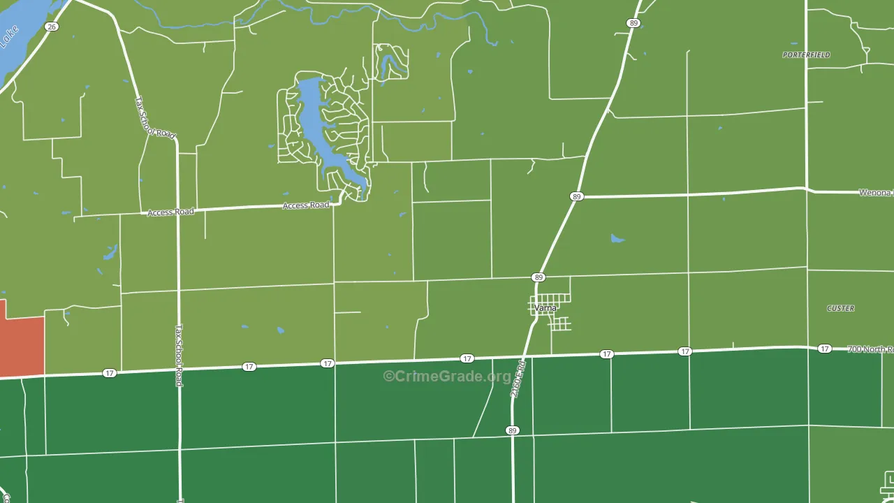 61375, IL Map of Theft Rates
