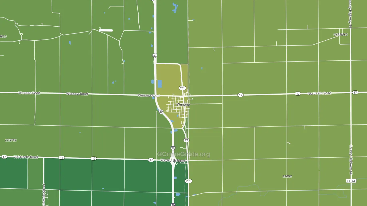 61377, IL Map of Theft Rates