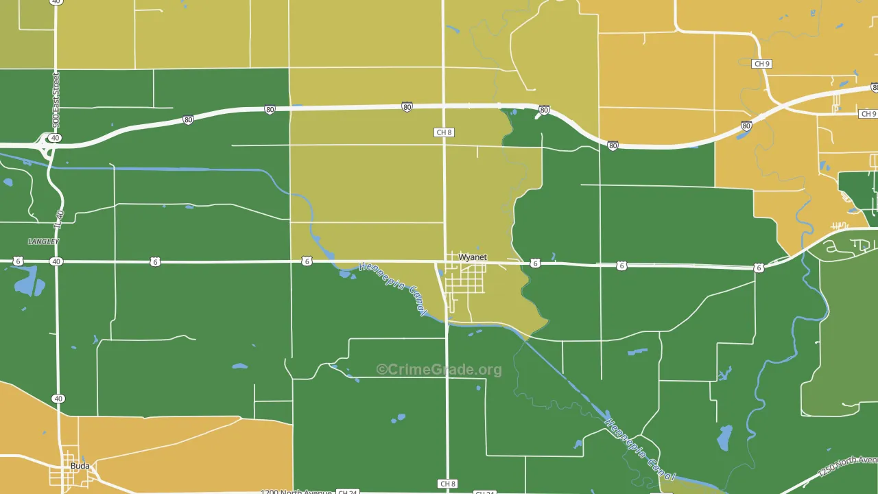 61379, IL Map of Theft Rates