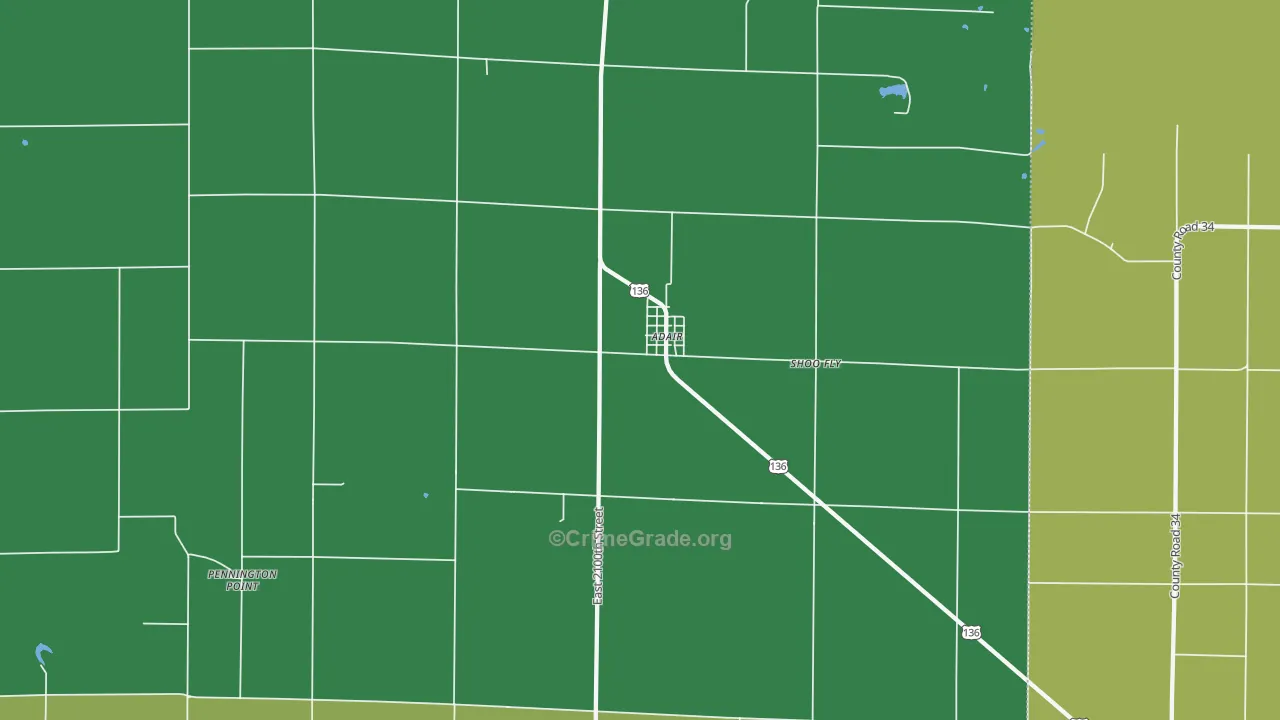 61411, IL Map of Theft Rates