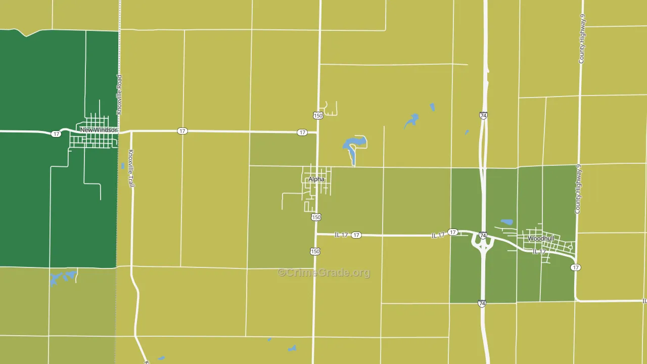 61413, IL Map of Theft Rates