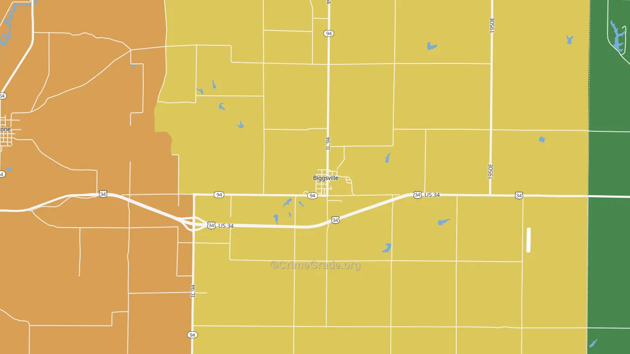 61418, IL Map of Theft Rates