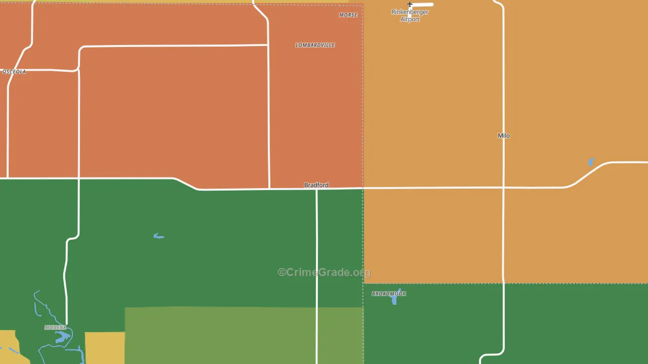 61421, IL Map of Theft Rates