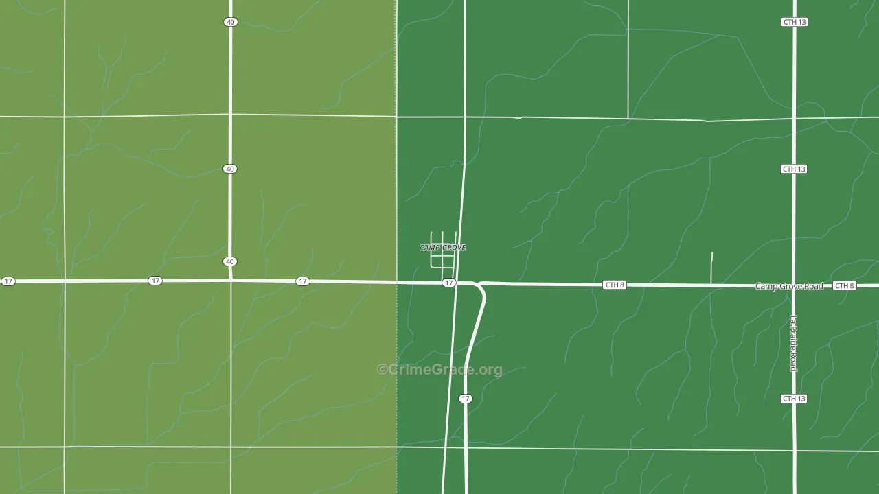 61424, IL Map of Theft Rates
