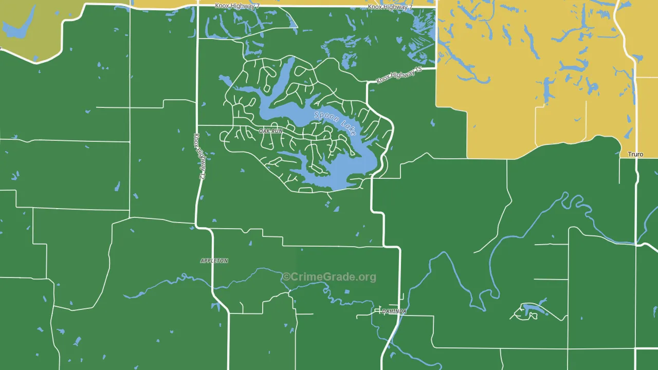 61428, IL Map of Theft Rates
