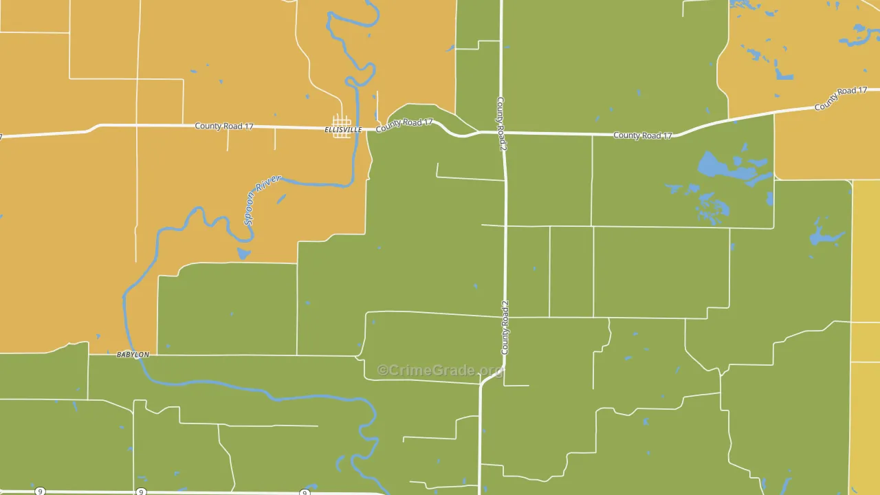 61431, IL Map of Theft Rates