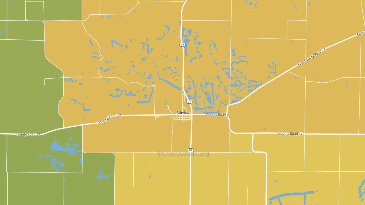 61432, IL Map of Theft Rates