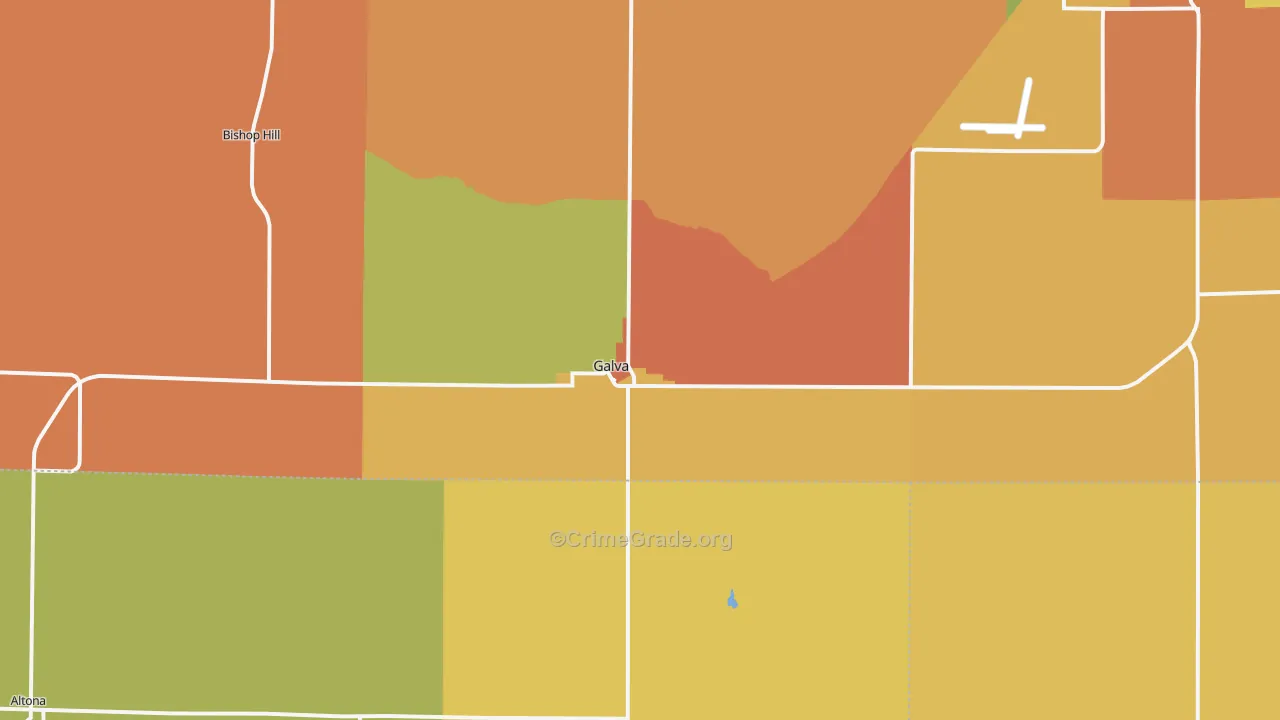 61434, IL Map of Theft Rates