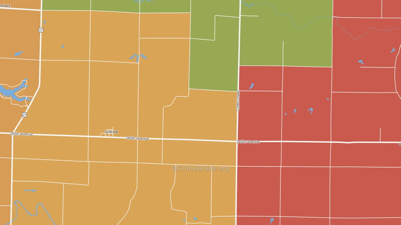 61435, IL Map of Theft Rates