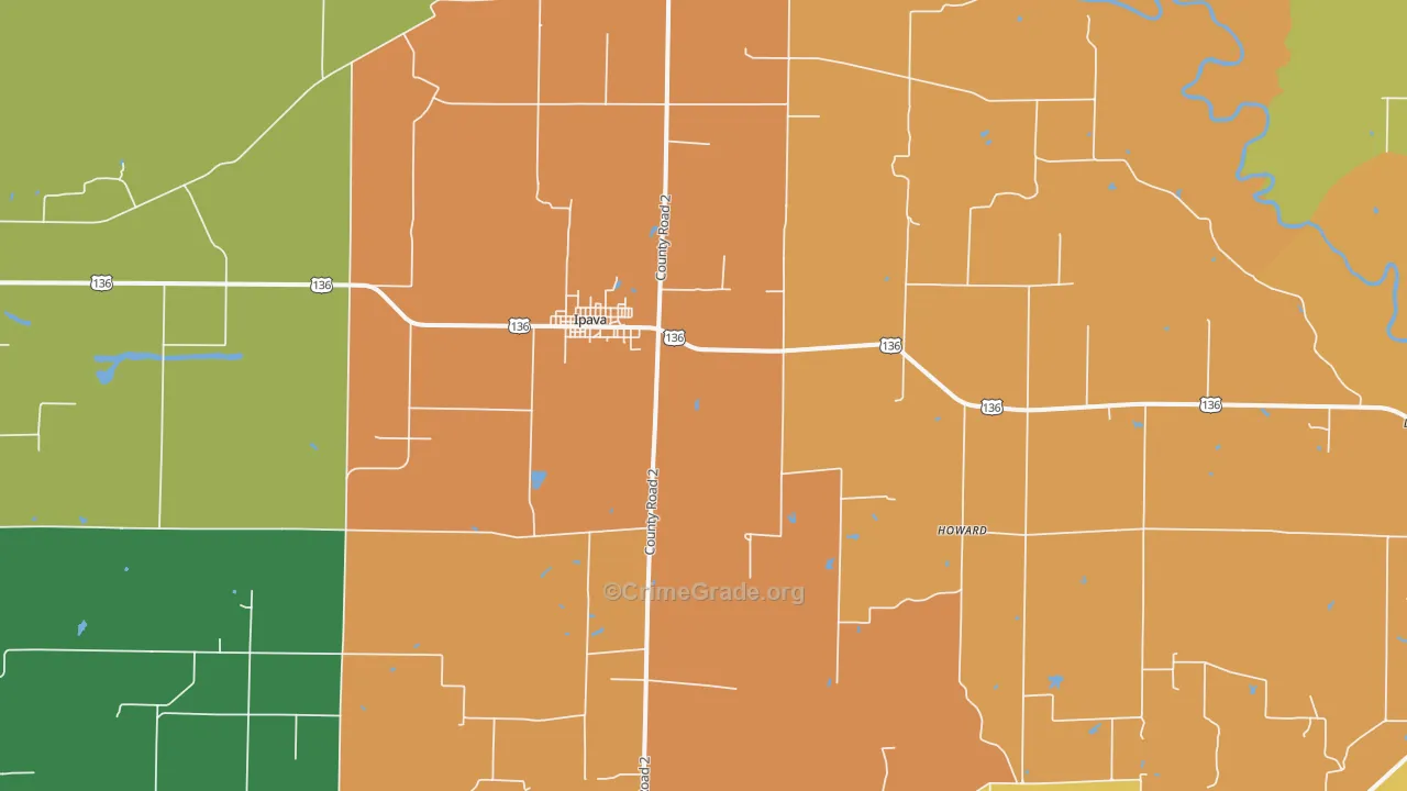 61441, IL Map of Theft Rates