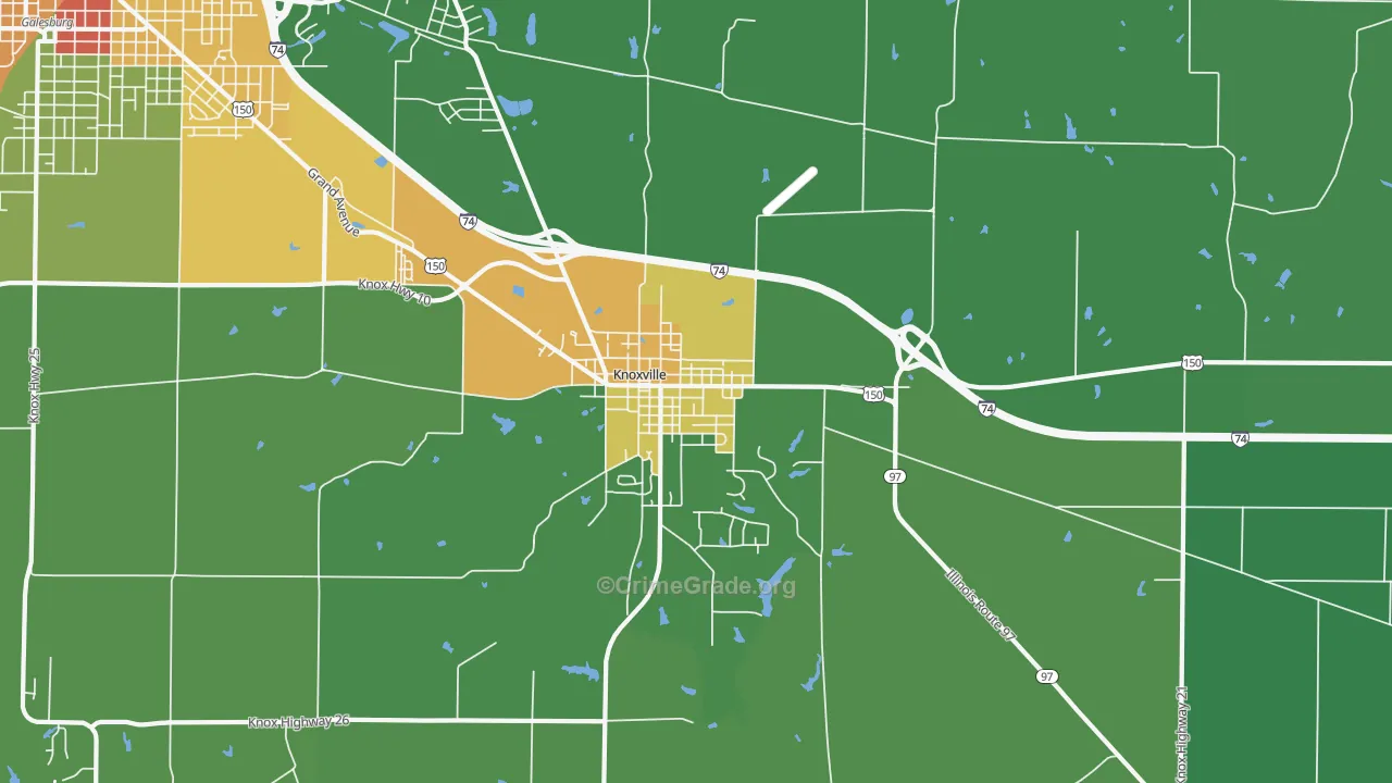 61448, IL Map of Theft Rates