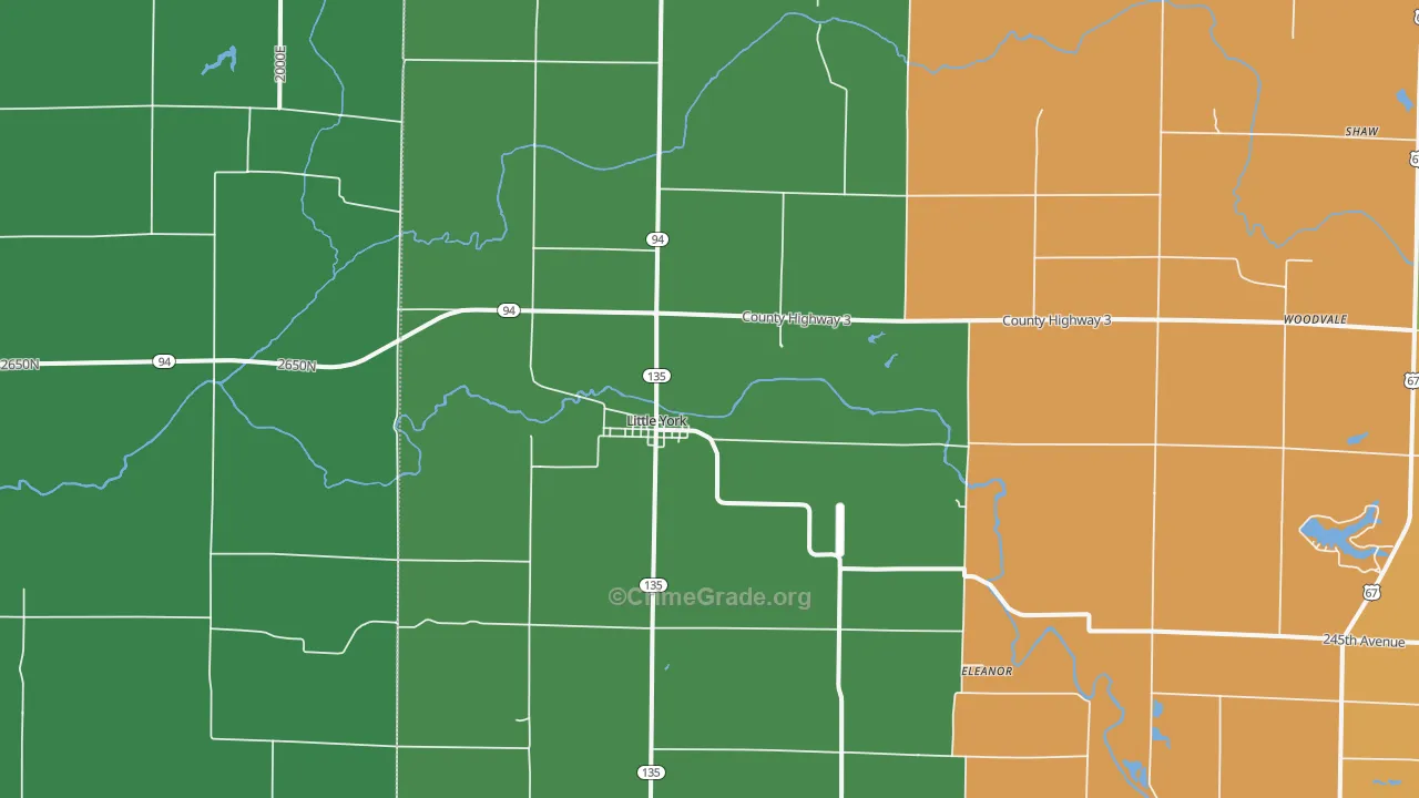 61453, IL Map of Theft Rates