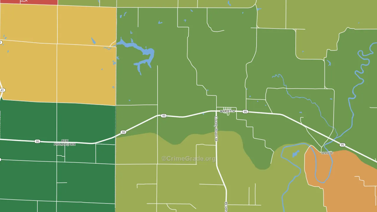 61459, IL Map of Theft Rates