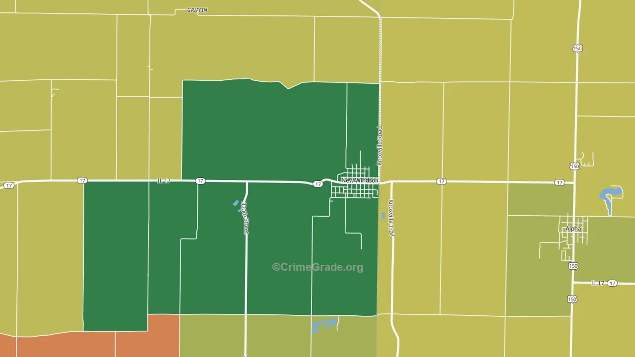 61465, IL Map of Theft Rates