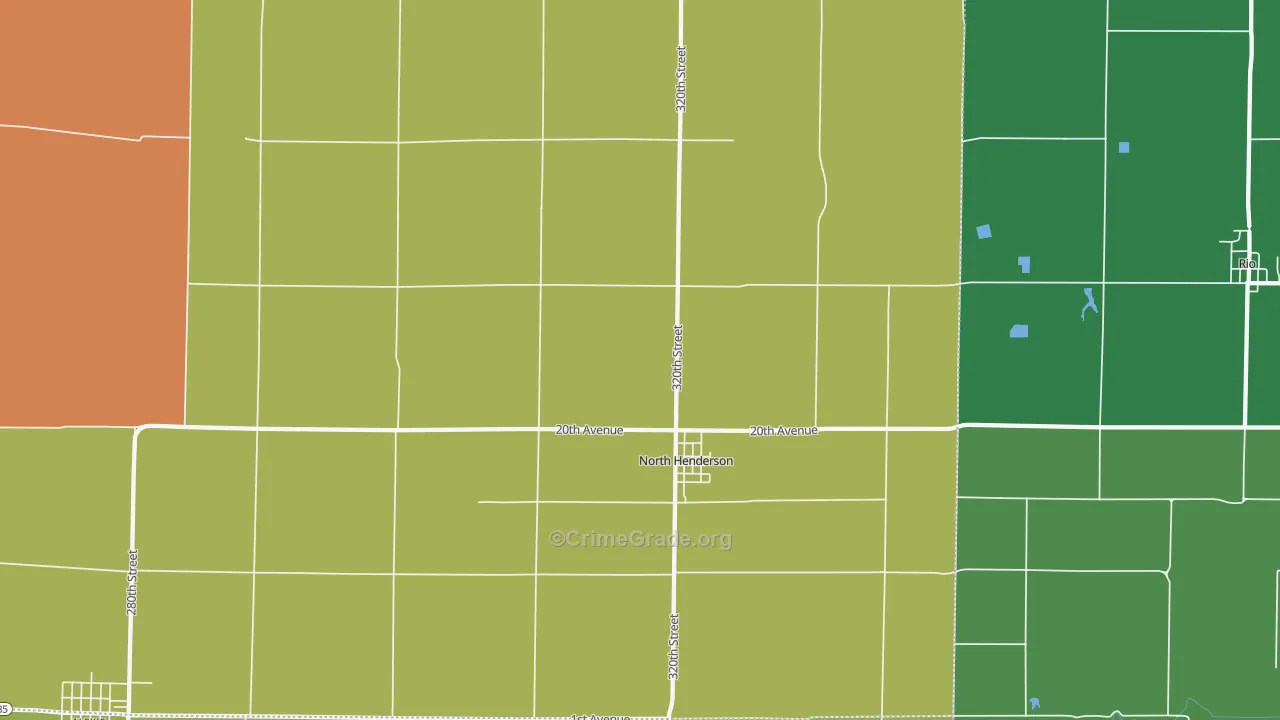61466, IL Map of Theft Rates
