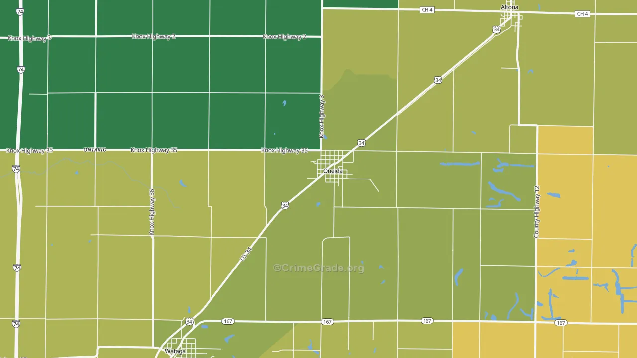 61467, IL Map of Theft Rates