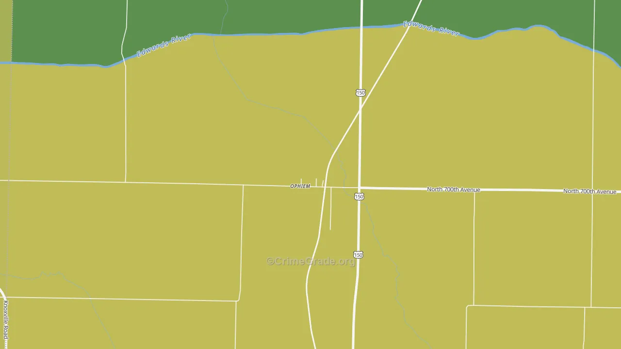 61468, IL Map of Theft Rates