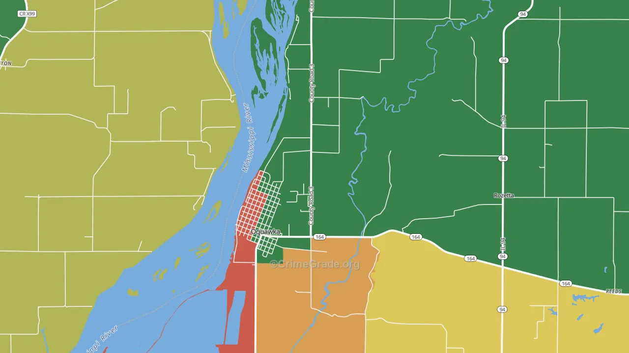 61469, IL Map of Theft Rates