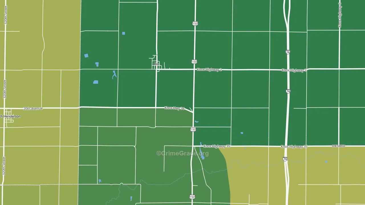 61472, IL Map of Theft Rates