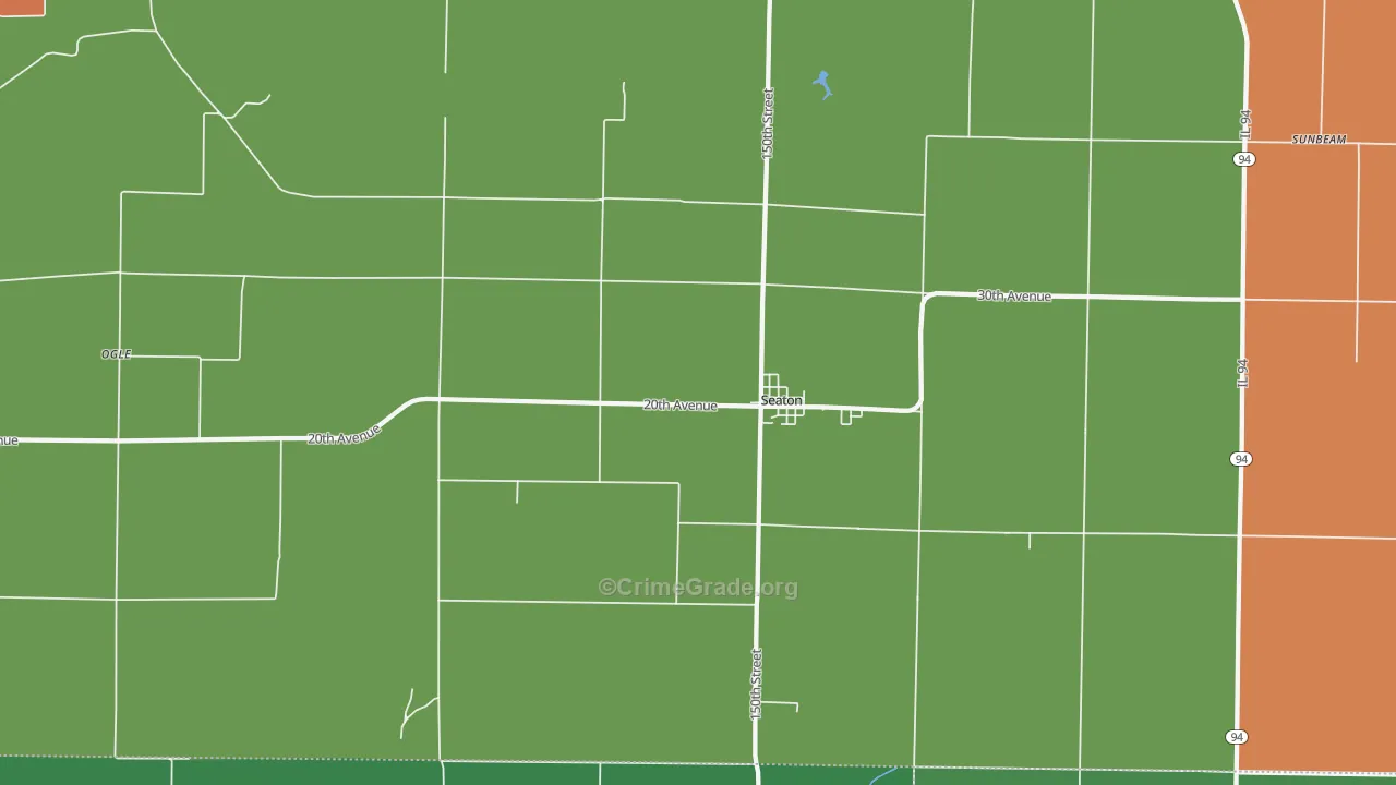 61476, IL Map of Theft Rates
