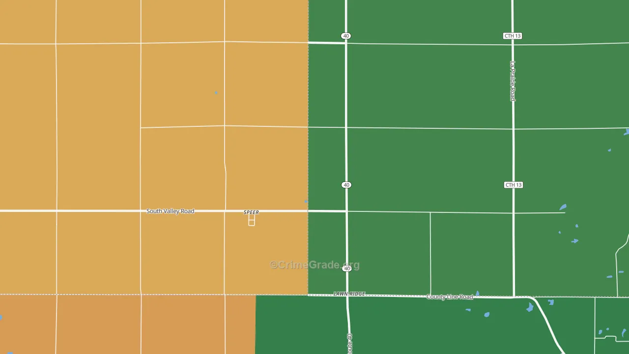 61479, IL Map of Theft Rates
