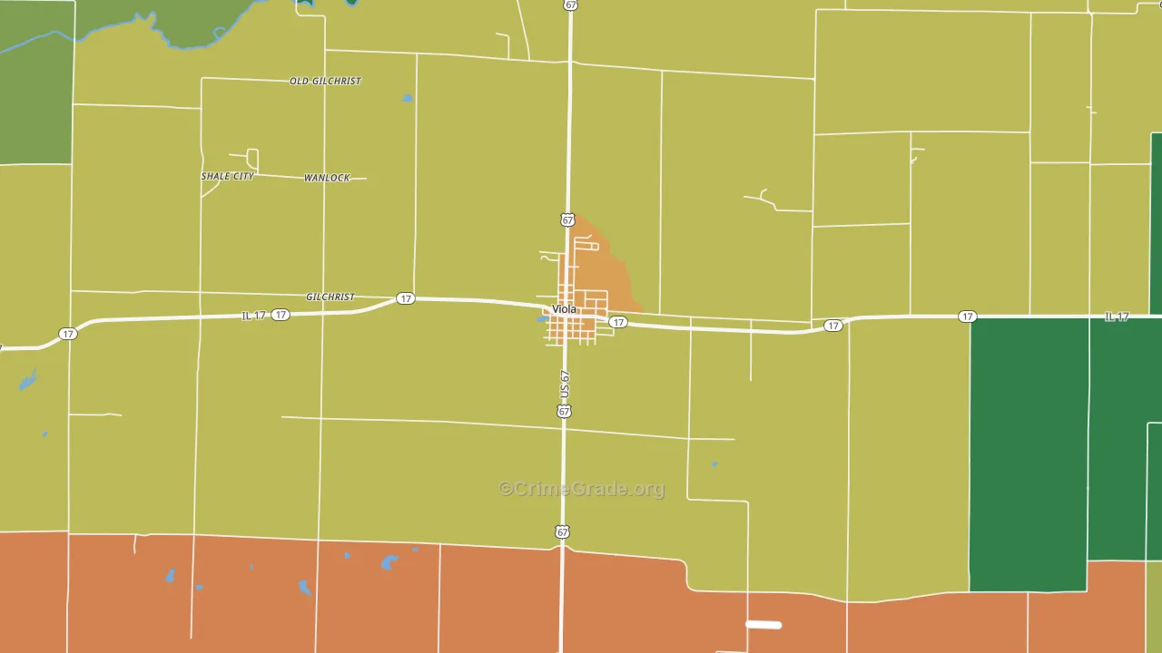 61486, IL Map of Theft Rates
