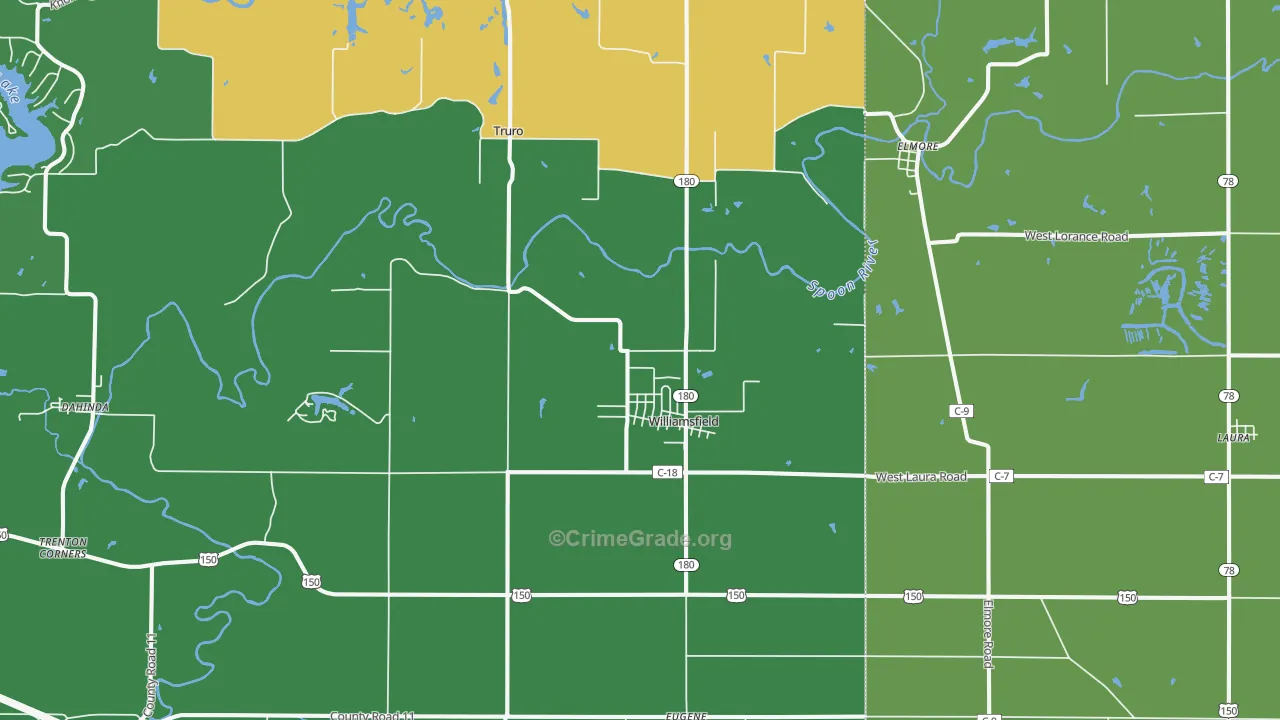 61489, IL Map of Theft Rates