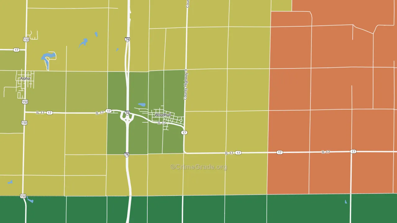 61490, IL Map of Theft Rates