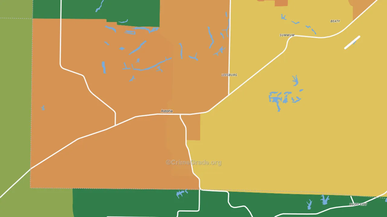 61501, IL Map of Theft Rates