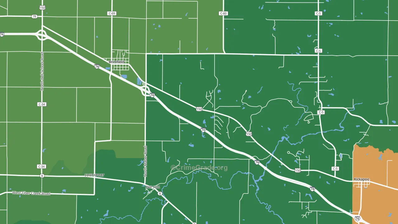 61517, IL Map of Theft Rates