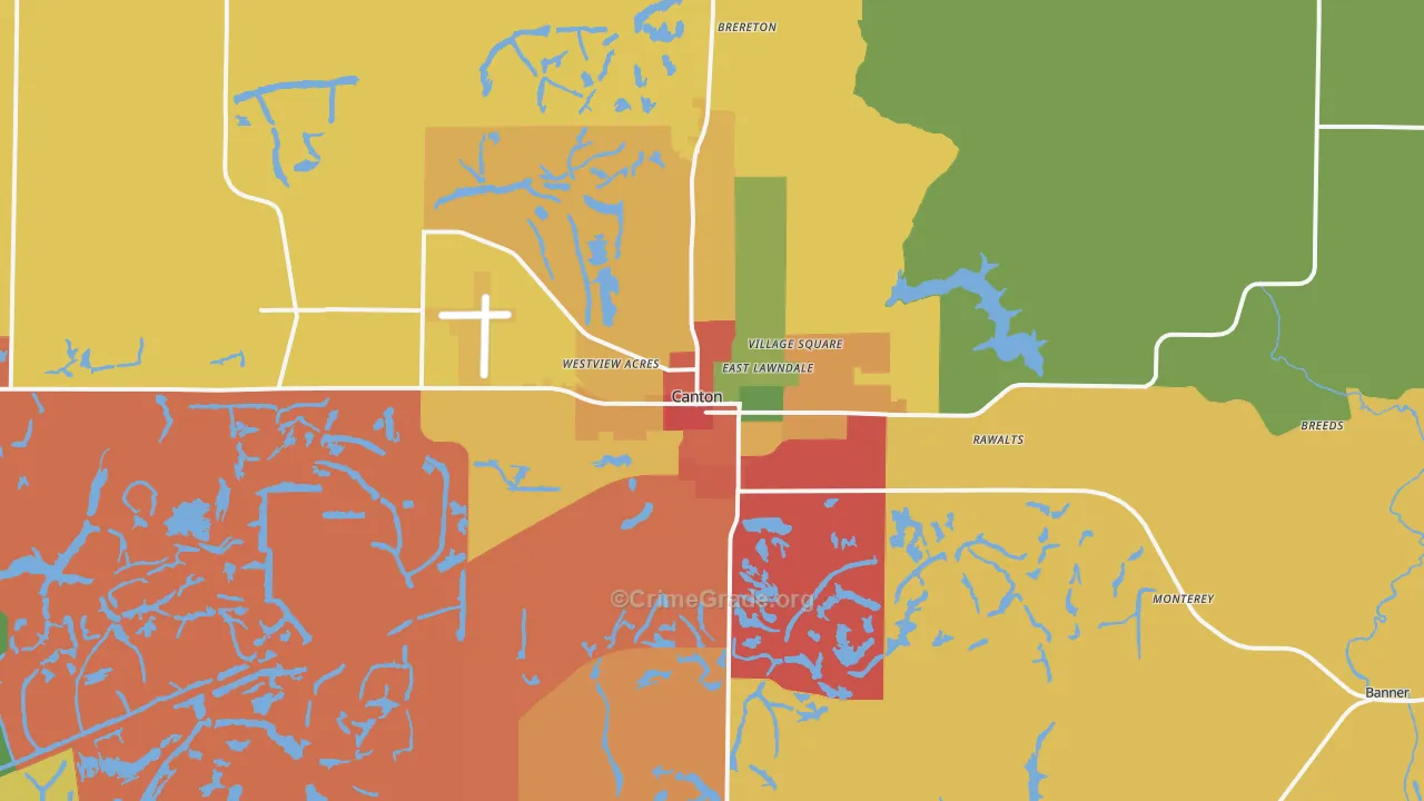61520, IL Map of Theft Rates