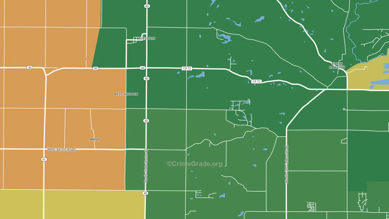61526, IL Map of Theft Rates
