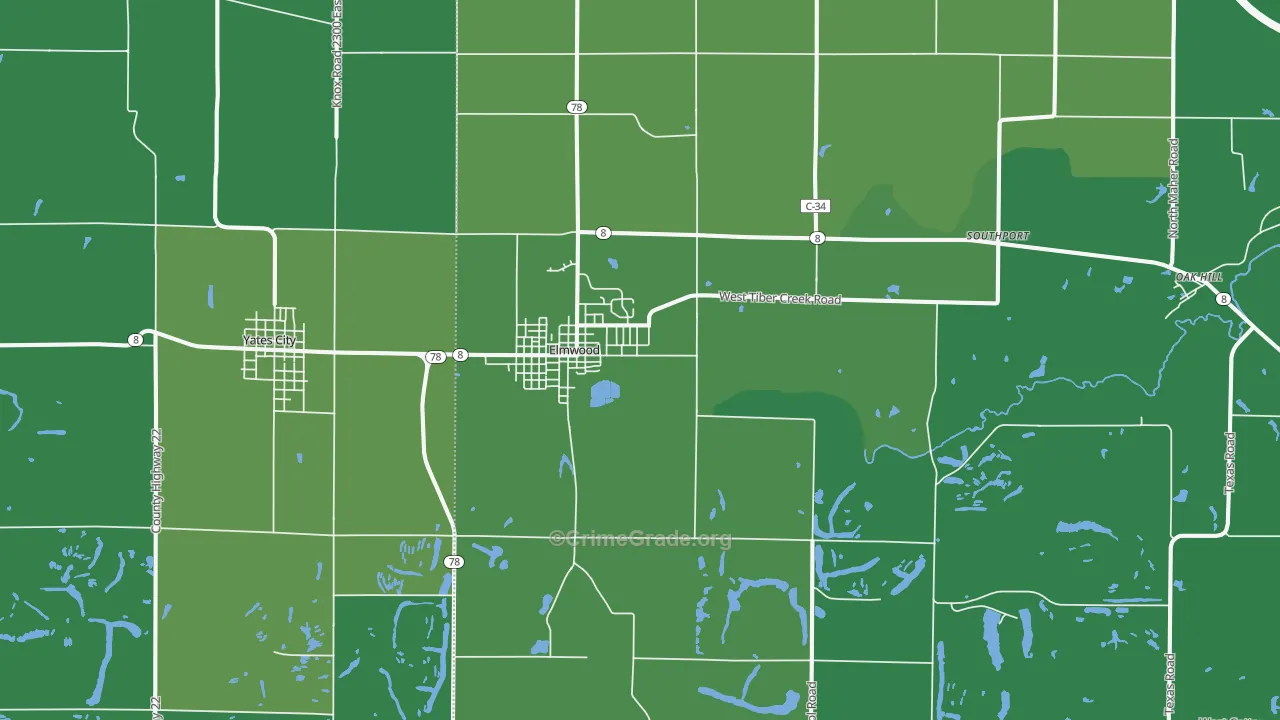 61529, IL Map of Theft Rates