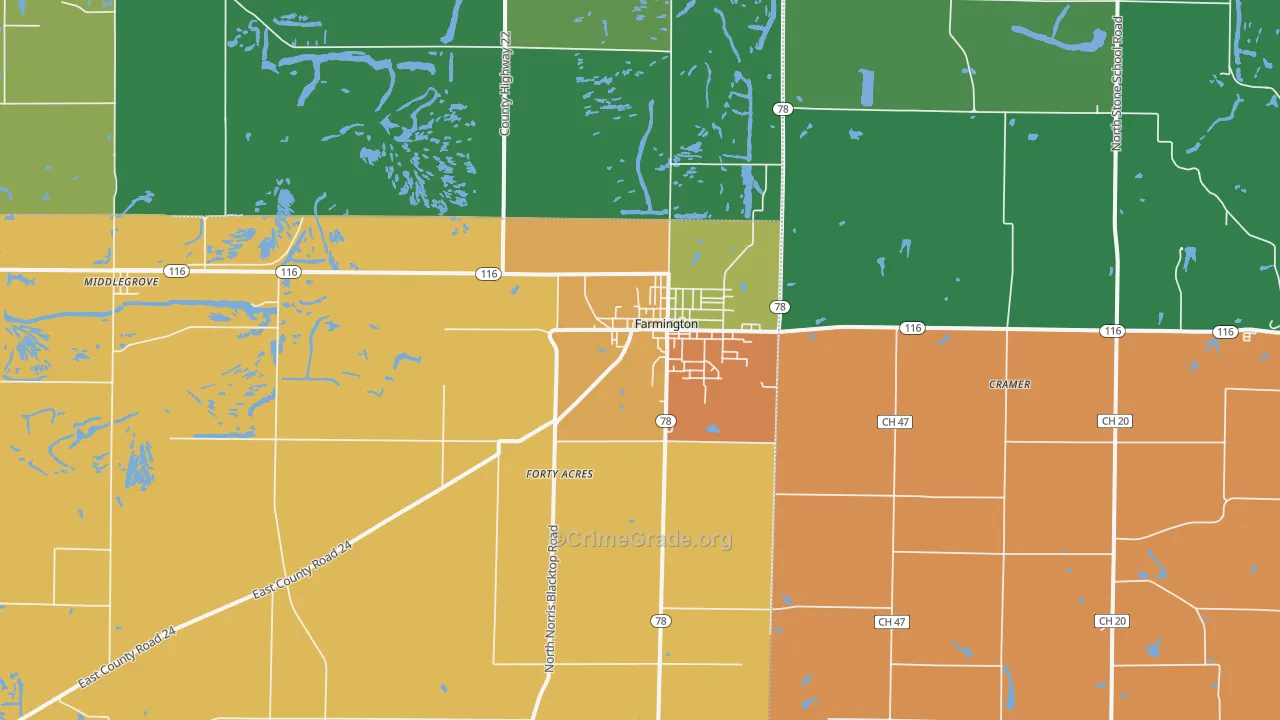 61531, IL Map of Theft Rates