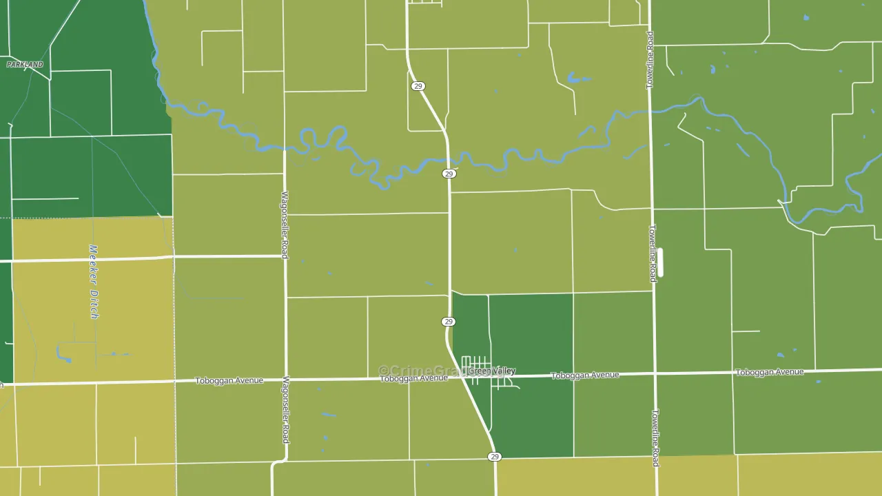 61534, IL Map of Theft Rates