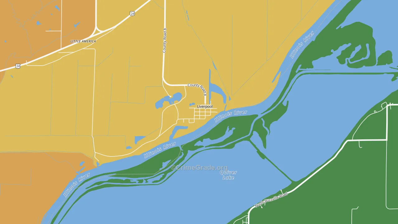 61543, IL Map of Theft Rates