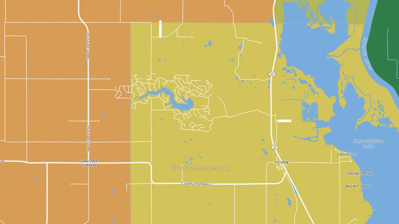 61560, IL Map of Theft Rates