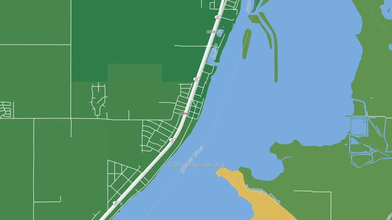 61562, IL Map of Theft Rates