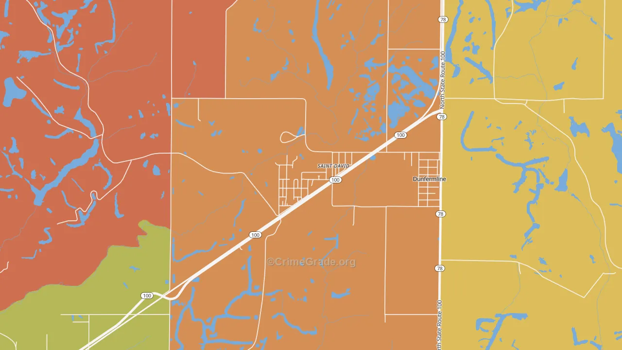 61563, IL Map of Theft Rates