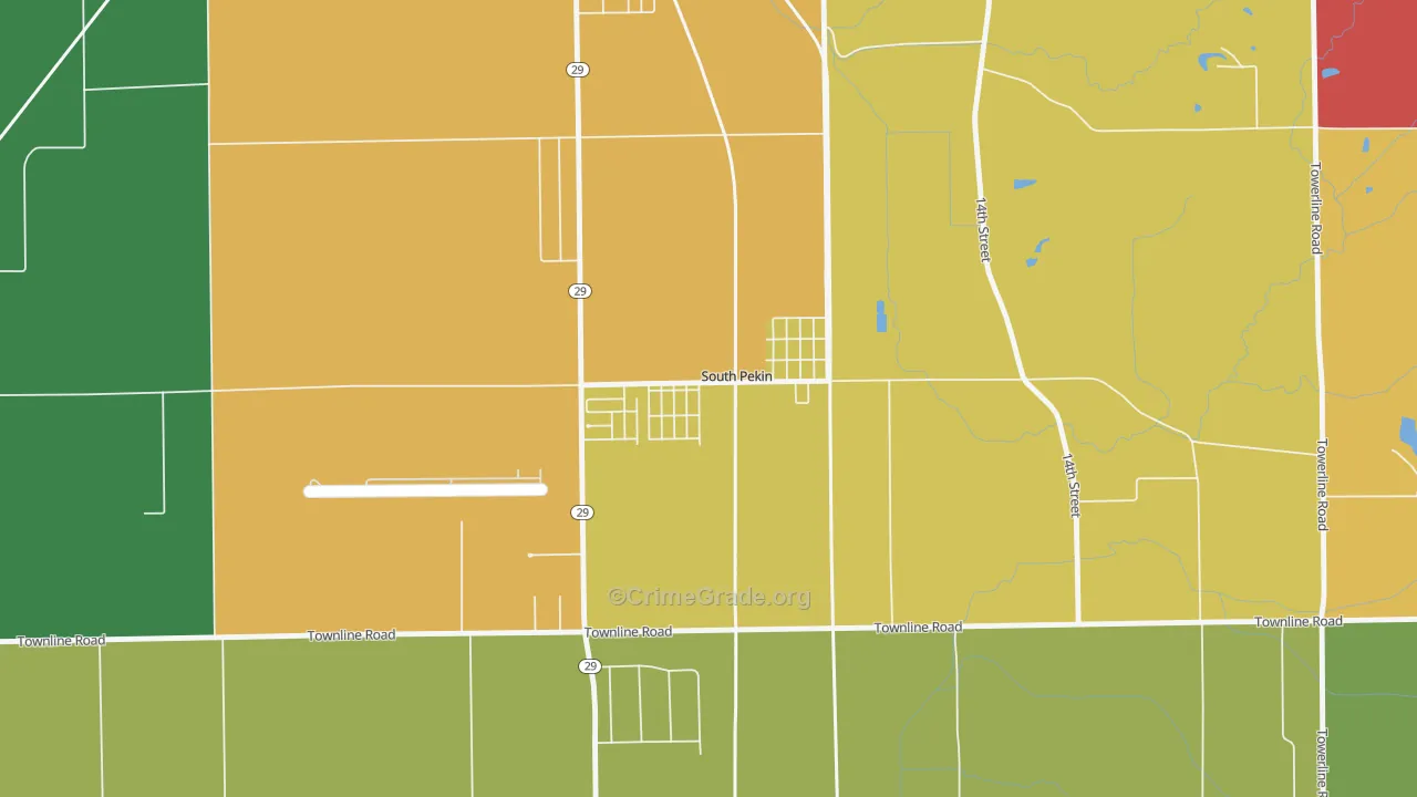 61564, IL Map of Theft Rates