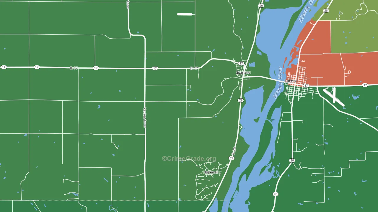 61565, IL Map of Theft Rates