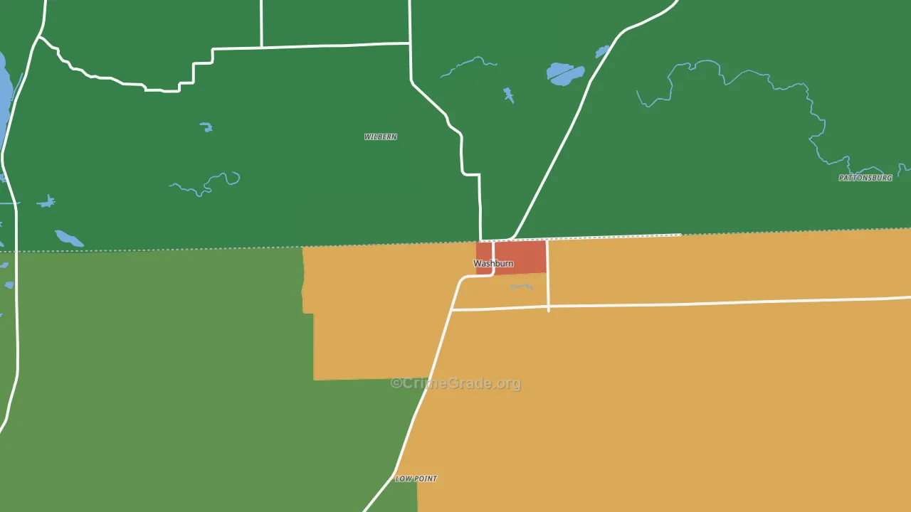 61570, IL Map of Theft Rates