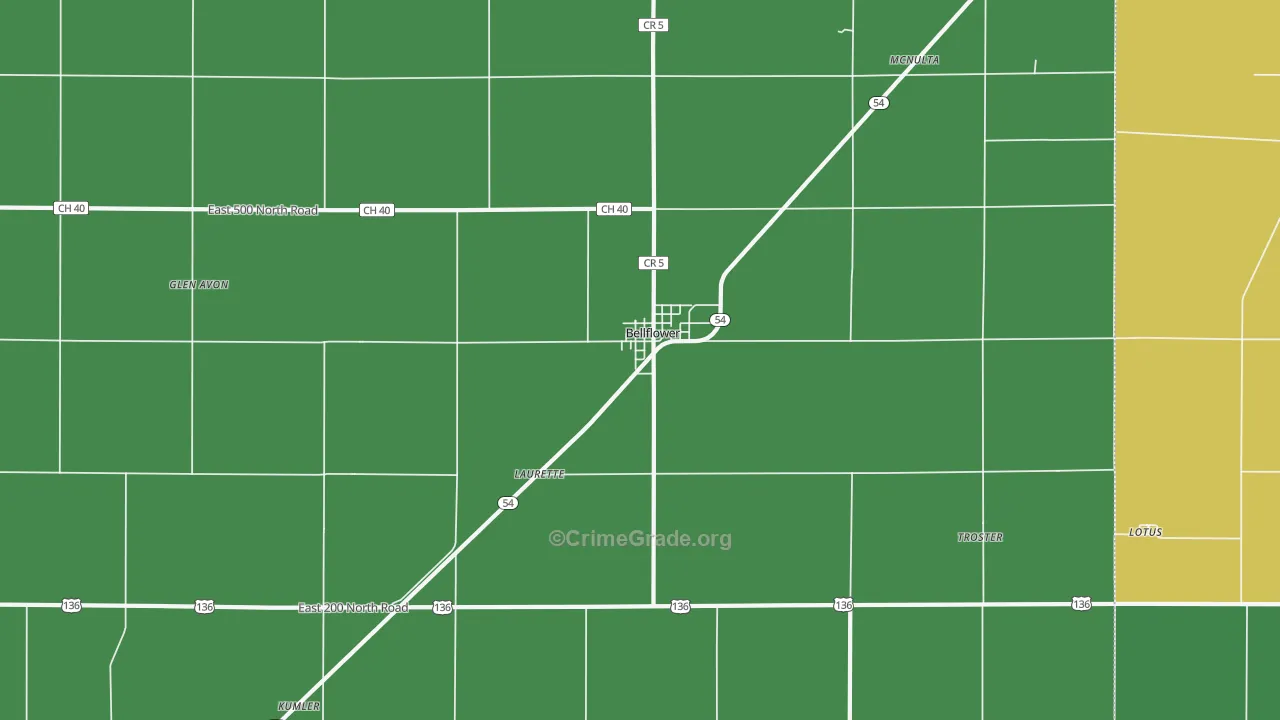 61724, IL Map of Theft Rates