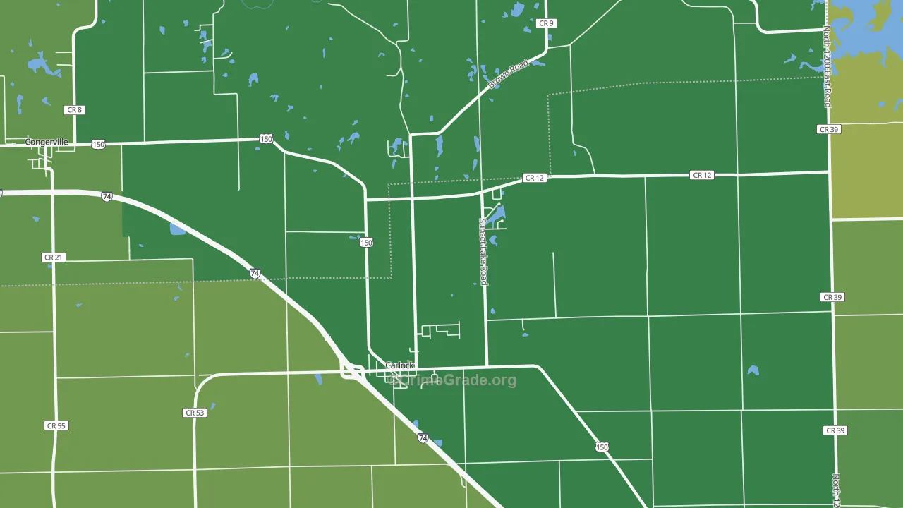 61725, IL Map of Theft Rates