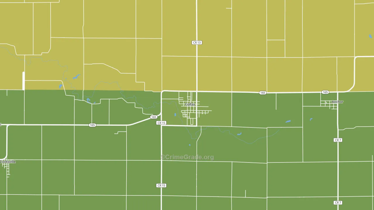 61728, IL Map of Theft Rates